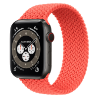 Ремешок Apple Watch Series 6 Electric Orange Braided Solo Loop