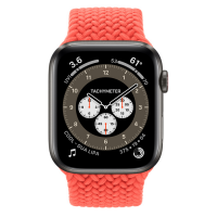 Ремешок Apple Watch Series 6 Electric Orange Braided Solo Loop