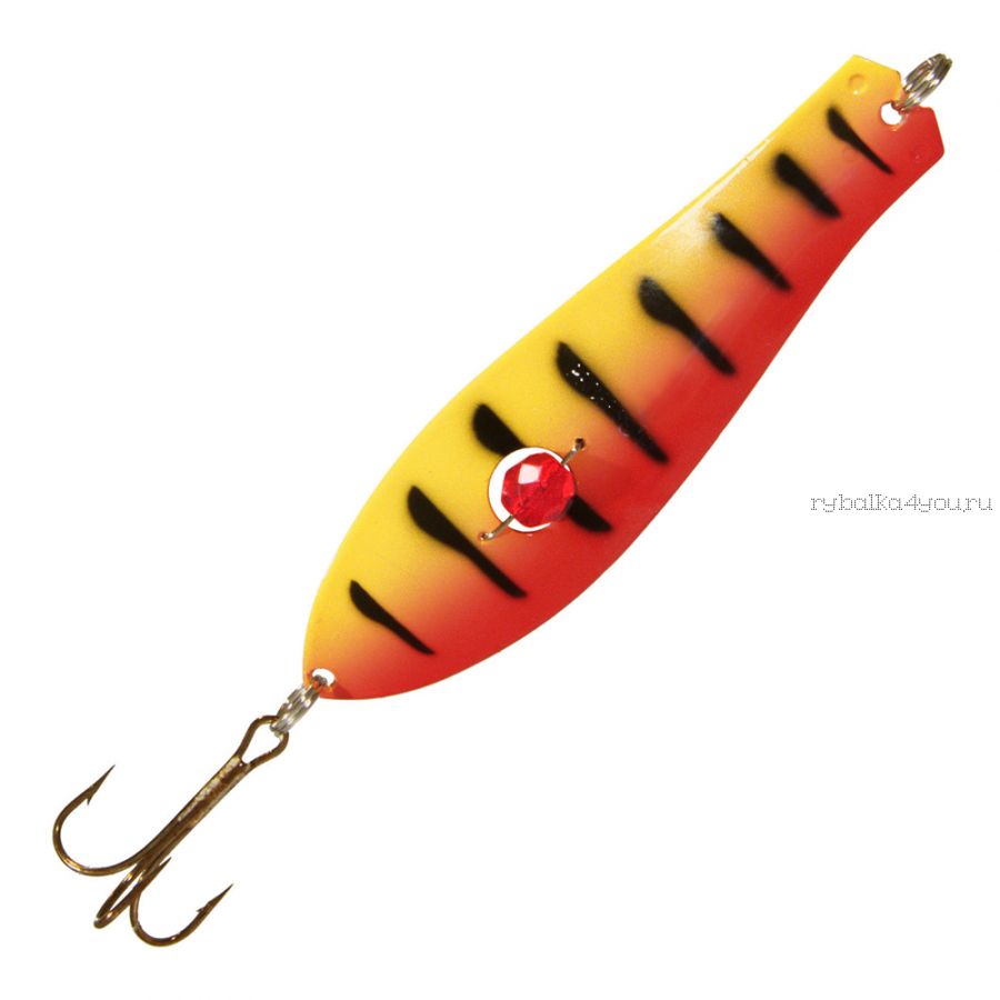 Блесна Kuusamo Professor 2 90/26 с кам.. 90 мм / 26 гр / цвет: BL/R/Ye-C