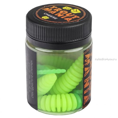 Мягкие приманки Trixbait Trout Mania Shishka 2,8" 70 мм / упаковка 6 шт / цвет: 204 Chartres&Lime (Cheese)