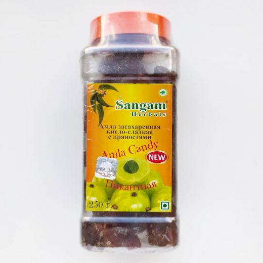 Амла засахаренная кисло-сладкая с пряностями | Amla Candy | 250 г | Sangam Herals