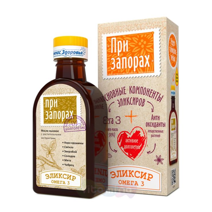 Льняное масло "При запорах", 200 мл