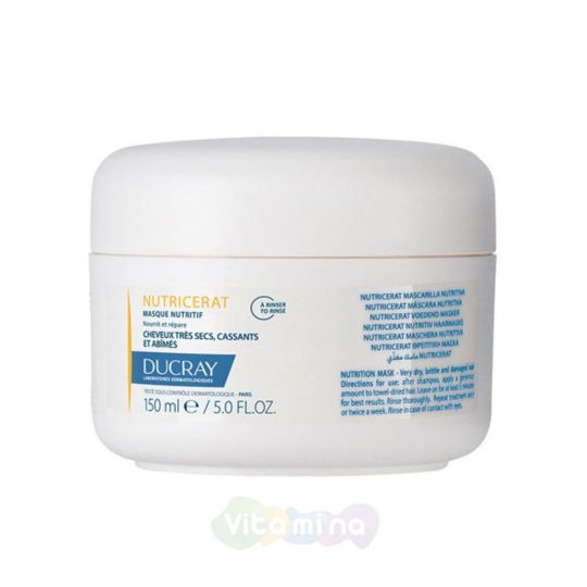 Ducray Nutricerat Masque Nutritif  Питательная маска для волос для очень сухих, ломких и поврежденных волос, 150 мл