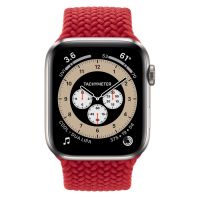 Ремешок Apple Watch Series 6 RED Braided Solo Loop