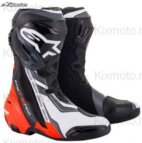 Мотоботы Alpinestars Supertech R, Чёрно-серо-красные