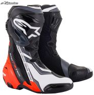 Мотоботы Alpinestars Supertech R, Чёрно-серо-красные