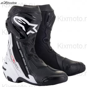 Мотоботы Alpinestars Supertech R, Чёрно-белые