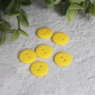 Набор пуговиц для творчества, темно-желтые 12 мм., 10 шт.