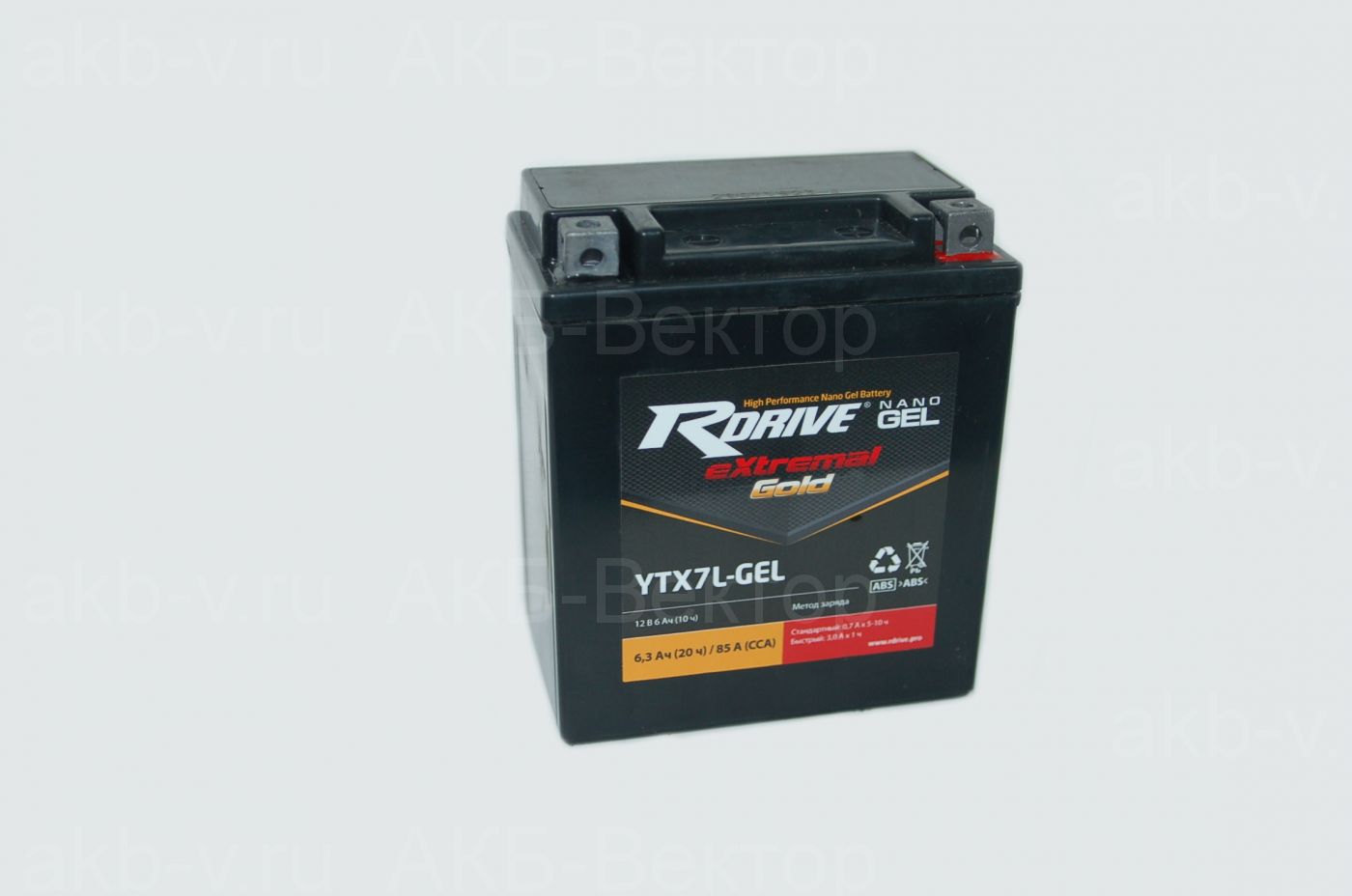 АКБ rDrive eXtremal Gold AGM YTX7L-GEL (6,3Ач)