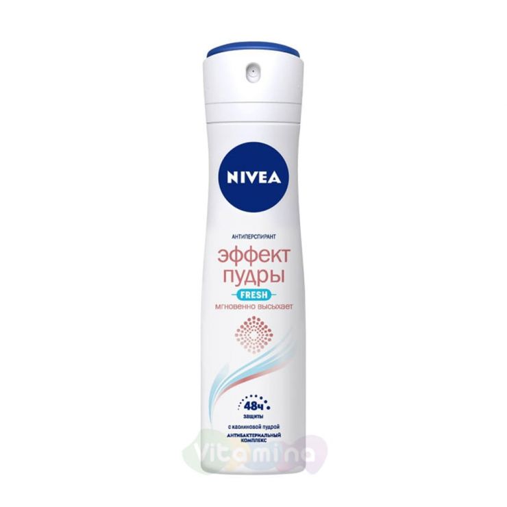 Nivea Антиперспирант спрей Эффект пудры Fresh, 150 мл