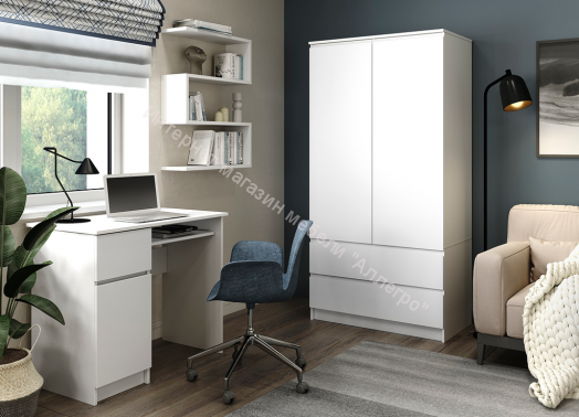 Стол угловой "Мори" МС-16 Белый