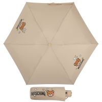 Зонт складной Moschino 8211-compactD Toy Stars Dark beige