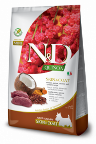 N&D Dog Quinoa Skin&coat Venison Adult Mini (Оленина, киноа для собак мелких пород. Здоровье кожи и шерсти)