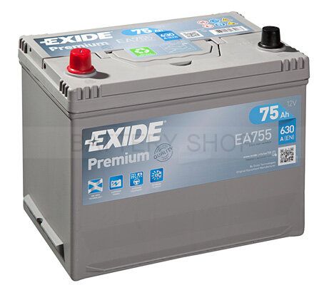 Exide Premium 75 Ah 630 A EA755