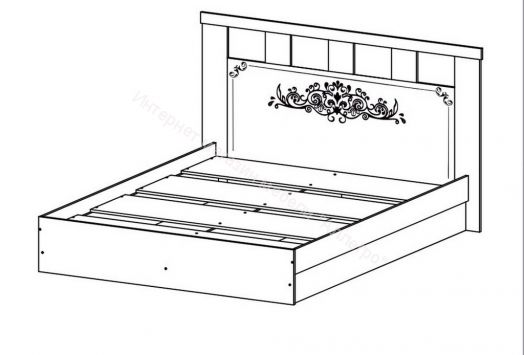 Кровать Жасмин 1,6 м