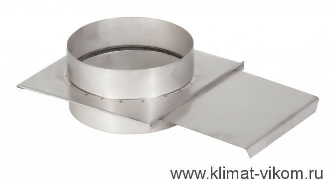 Шибер-задвижка ф 100, AISI 439/0,5мм