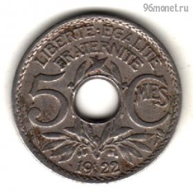 Франция 5 сантимов 1922 tb