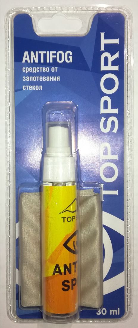 Жидкость-спрей против запотевания Antifog INDIGO Top Sport 30мл с салфеткой