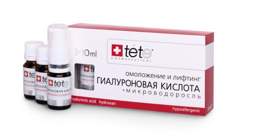 Гиалуроновая кислота и микроводоросли Tete cosmeceutical (Тете косметик) 3*10 мл