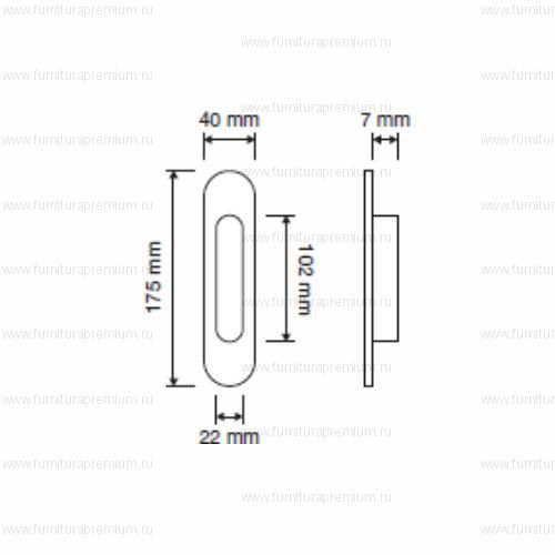 Ручка Linea Cali Sirena 819 для раздвижных дверей