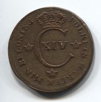 1/2 скиллинга 1819 Швеция XF