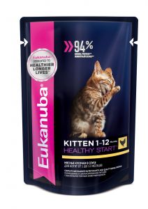 Eukanuba Kitten влажный корм для котят пауч 85г