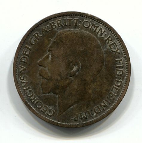1/2 пенни 1915 Великобритания