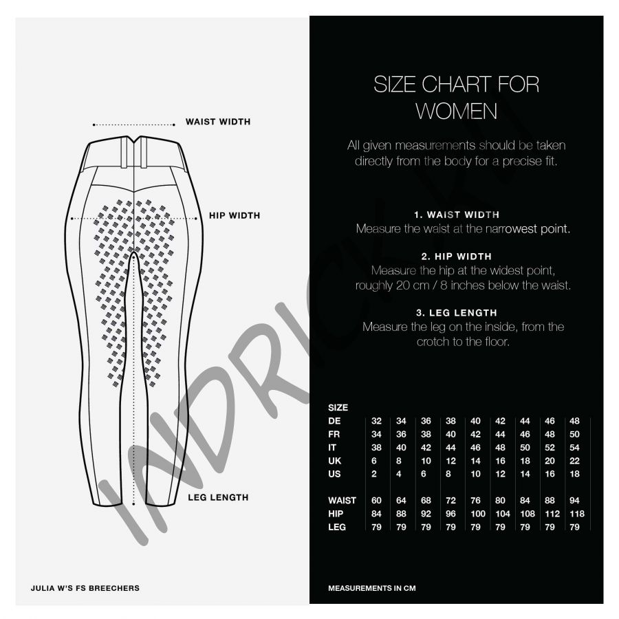 Бриджи для верховой езды Julia Grip полная лея