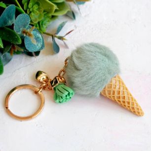 Кукольный аксессуар Мороженое мятное (мех), 7,5 см.