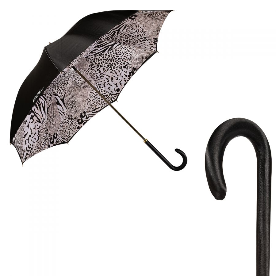 Зонт-трость Ferre 1655-LM Animal Black Atlas