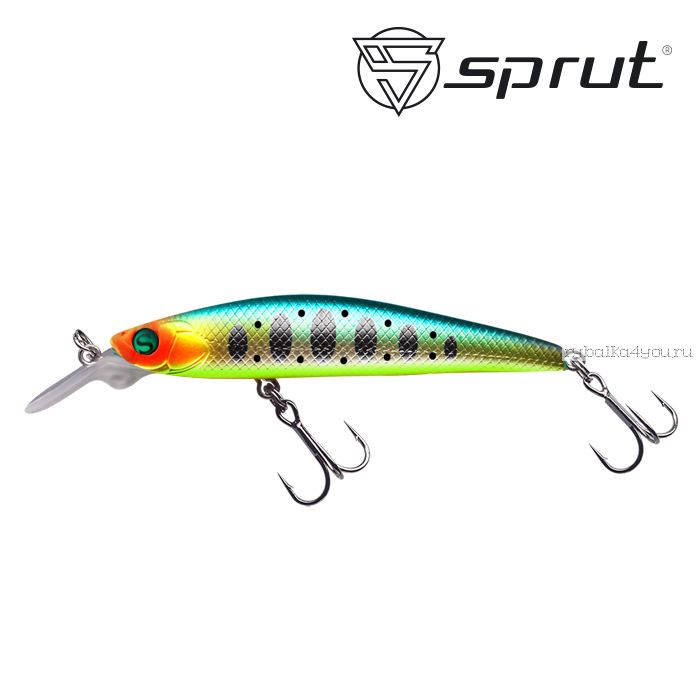 Воблер Sprut Anko Minnow 65SP  65 мм / 4 гр / Заглубление: 0,3-0,8 м / цвет: CLNTR