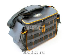 Сумка "СЛЕДОПЫТ" Base Lure Bag L, 36х22х15 см, серая+3 кор. Luno 20, PF-BLBL-L20G / PF-BBA-02