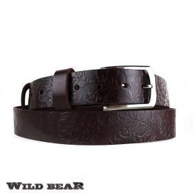 Ремень WILD BEAR RM-056m Dark-Vinous (универсальный)
