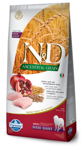 N&D Low Grain CHICKEN&POMEGRANTE Adult maxi&giant (курица+гранат для крупных и гигантских собак )