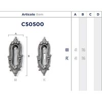 Ручка Enrico Cassina C50500 для раздвижных дверей схема