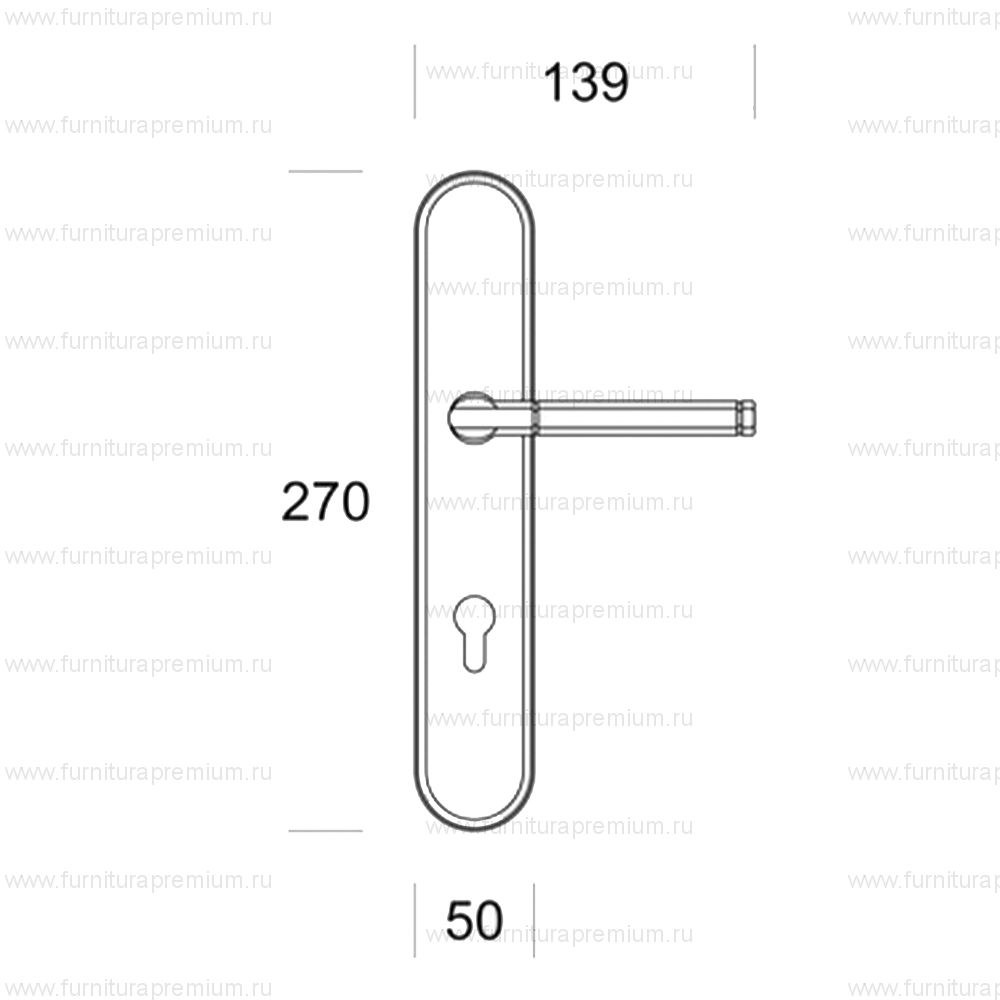 Ручка на планке Salice Paolo Celsia 4841