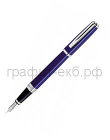 Ручка перьевая Waterman Exception Slim СТ синий лак S0637090