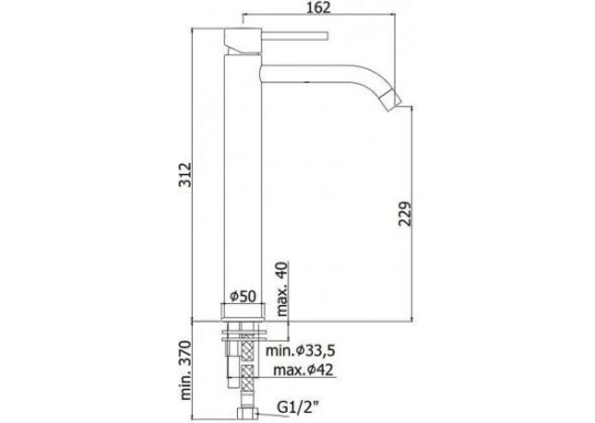 Смеситель для раковины Paffoni Light LIG081 схема 13