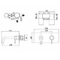 Смеситель для раковины Paffoni Light LIG101/M схема 6