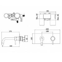 Смеситель для раковины Paffoni Light LIG101/M схема 8