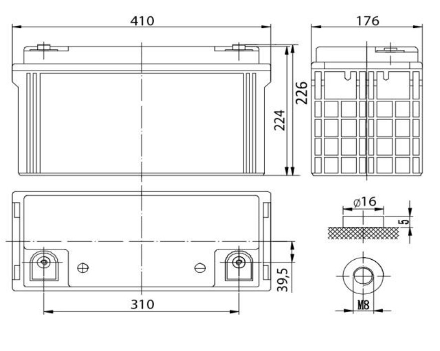 Аккумулятор герметичный VRLA свинцово-кислотный DELTA DT 12120