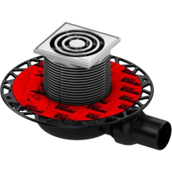 Изображение Трап для душа TeceDrainpoint 110 KDP-S110 с решеткой Хром