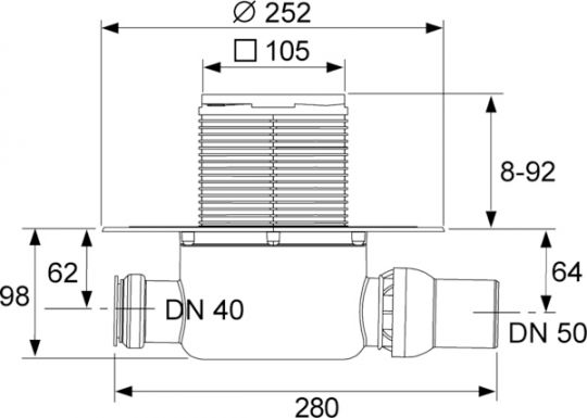 Трап для душа Tece Drainpoint 120 KDP-S120 схема 12