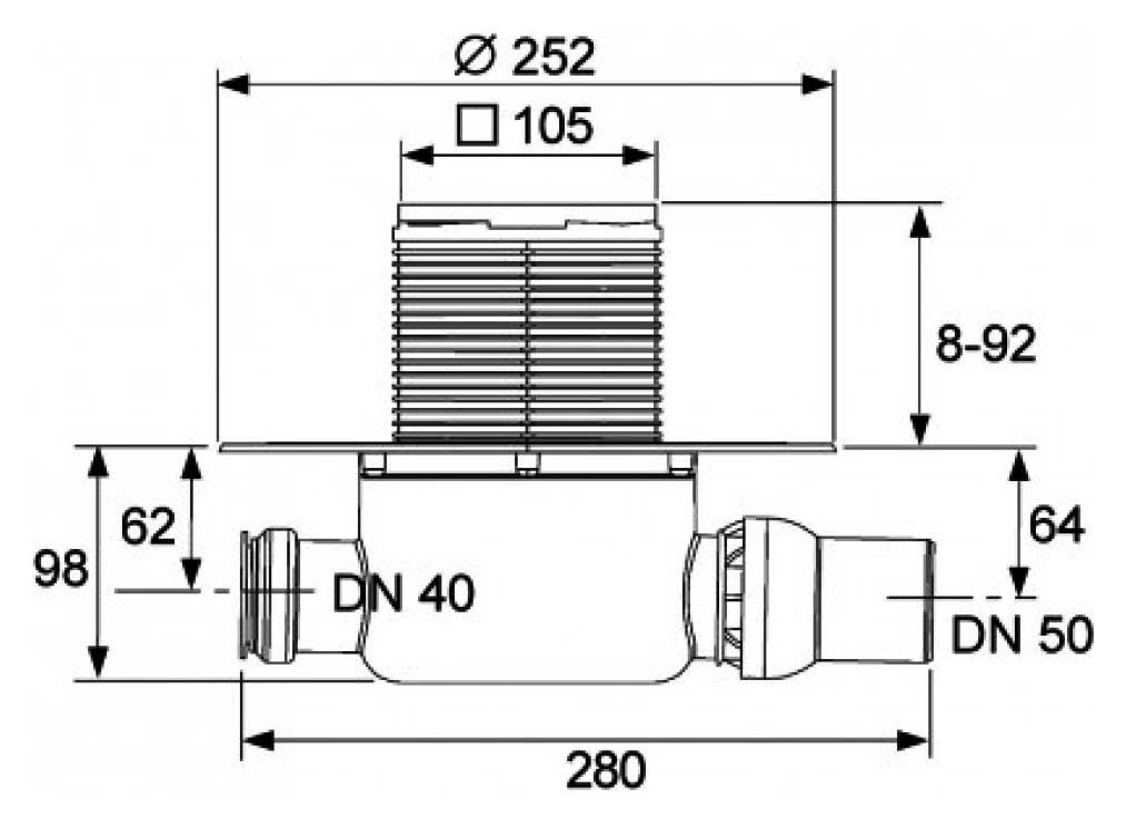 Трап для душа Tece Drainpoint 120 KDP-S120 схема 14