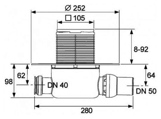 Трап для душа Tece Drainpoint 120 KDP-S120 схема 14