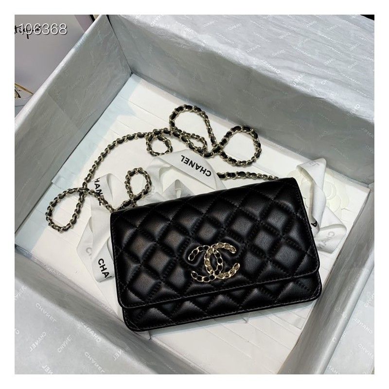 Кошелек CHANEL на цепочке 19,5х13 см