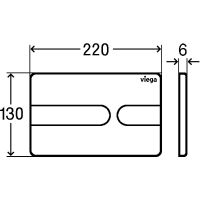 Клавиша смыва Viega Prevista Visign for Style 8613.1 773151 схема 4