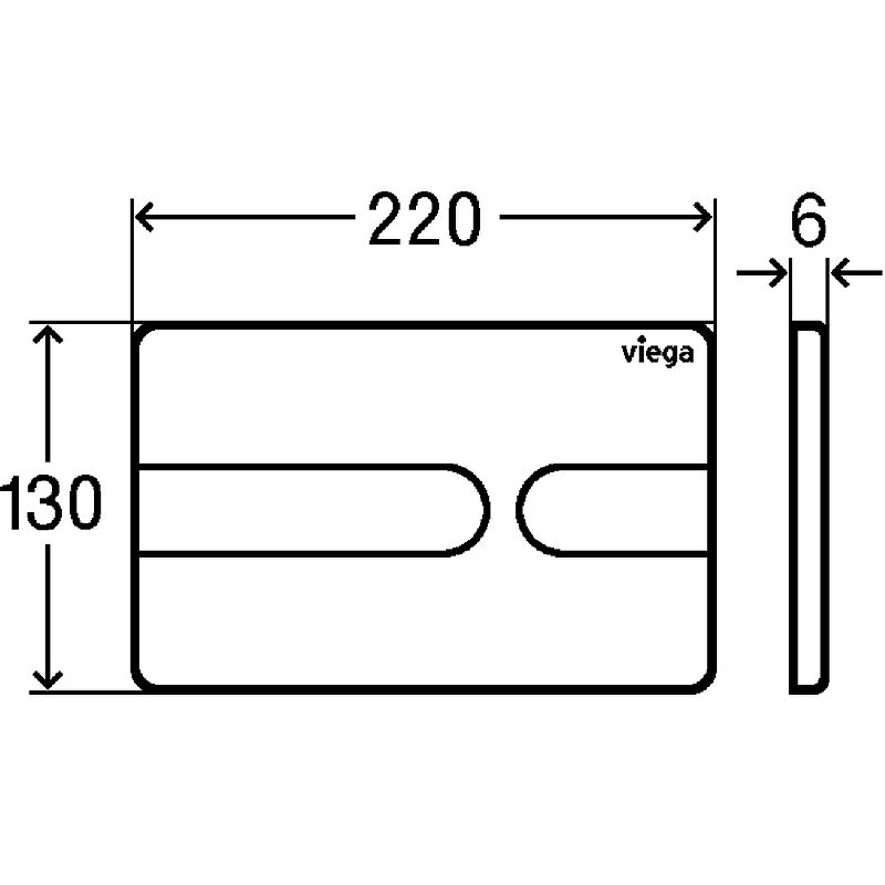 Клавиша смыва Viega Prevista Visign for Style 8613.1 773151 схема 4