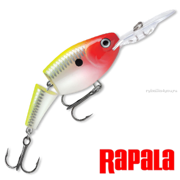 Воблер RapaIa Jointed Shad Rap 50мм / 8 гр / Заглубление: 1,8 - 3,9 м / цвет: JSR05-CLN