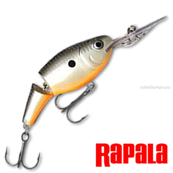 Воблер RapaIa Jointed Shad Rap 50мм / 8 гр / Заглубление: 1,8 - 3,9 м / цвет: JSR05-OPSD